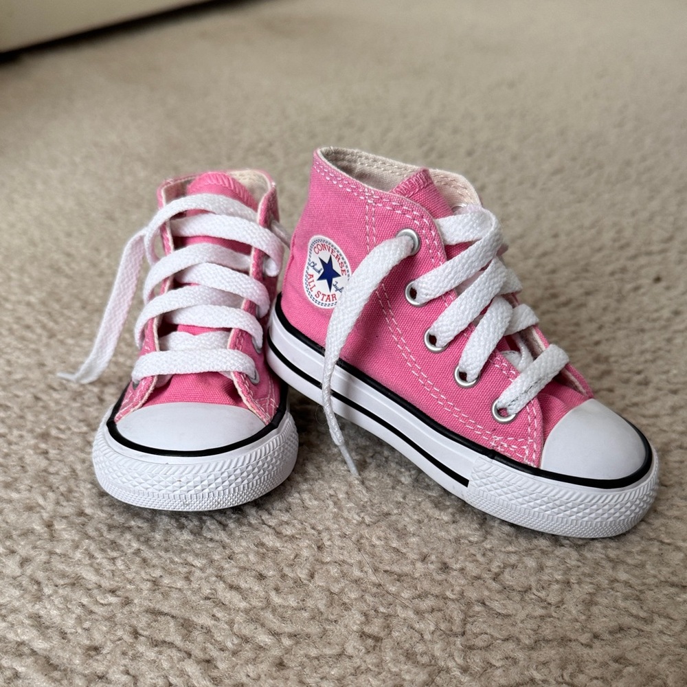Converse Toddler High-Top Sneakers in Pink